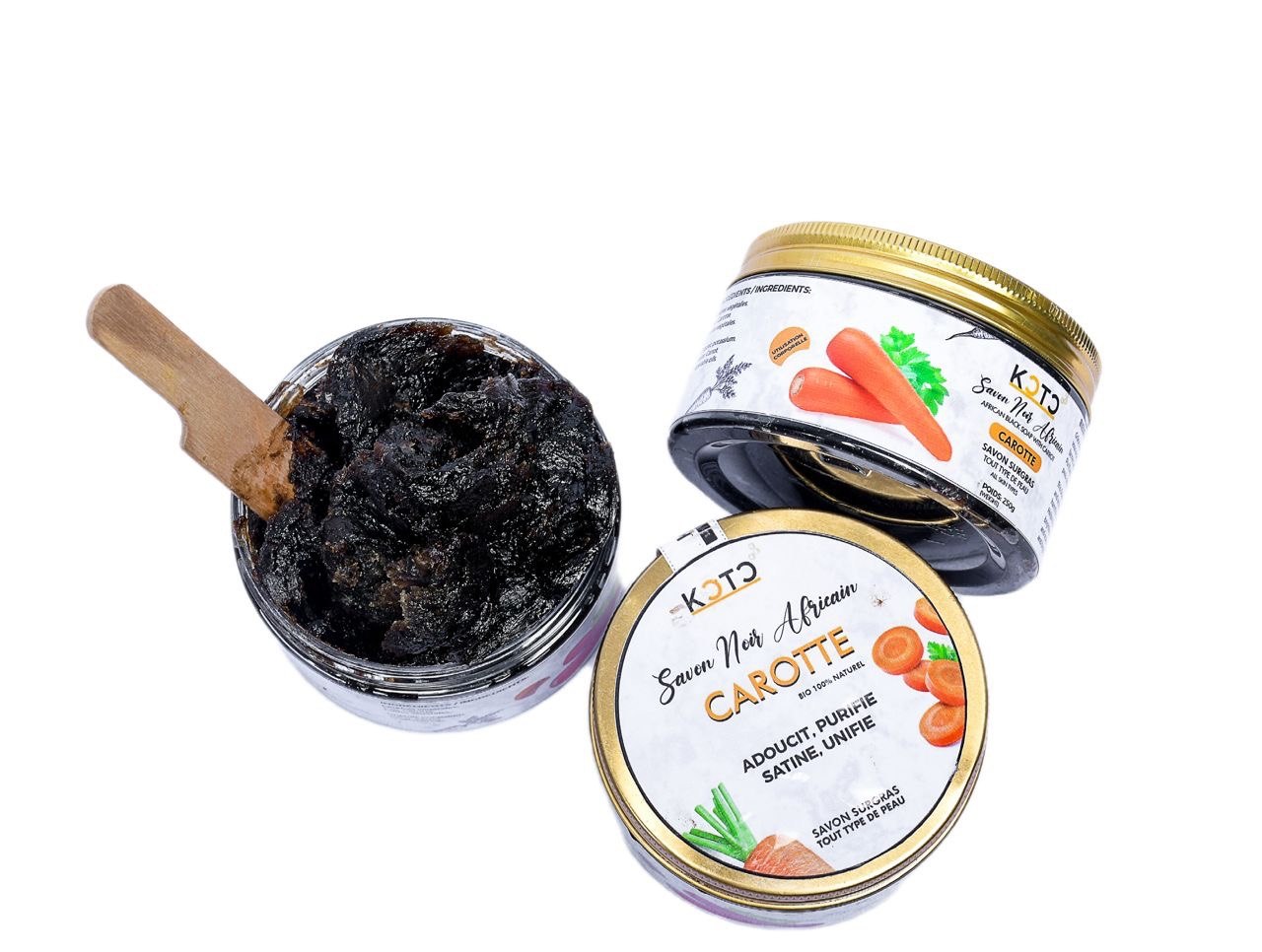 Savon noir africain KÔTÔ carotte